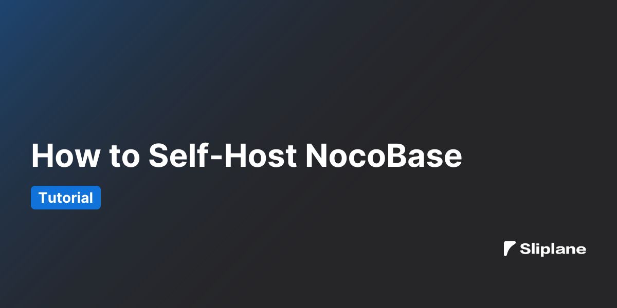 NocoBase selbst hosten - So geht's